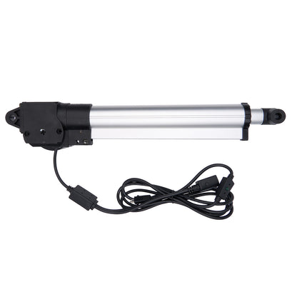 Linear actuator with cable on a white background