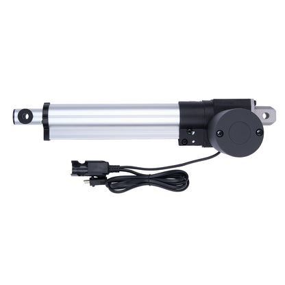 Linear actuator with cable on a white background