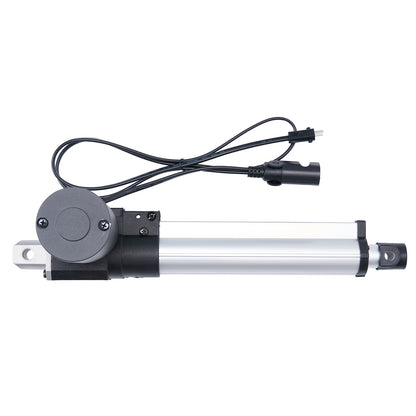 Linear actuator with cable on white background