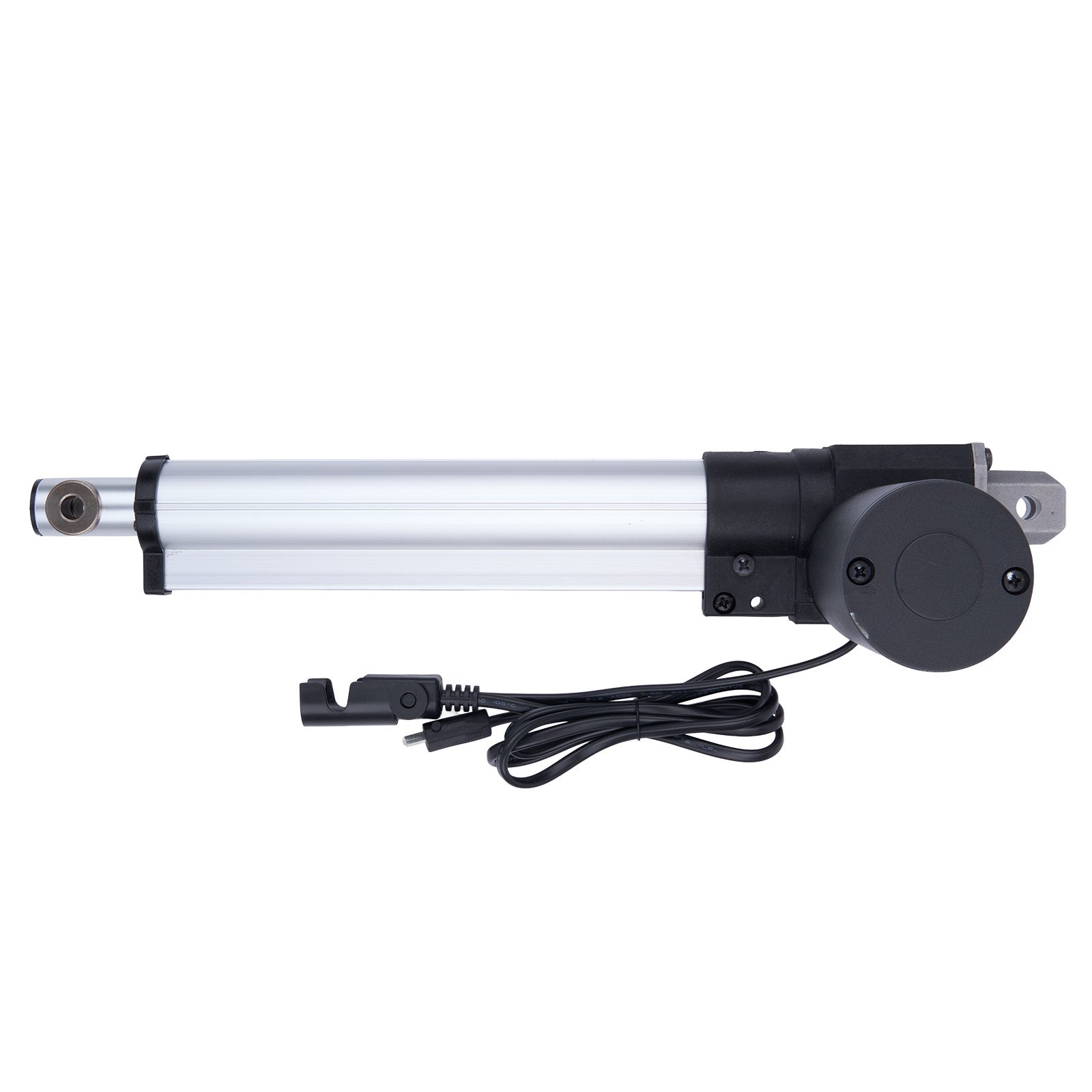 Electric linear actuator with cable on a white background