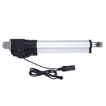Linear actuator with cable on a white background