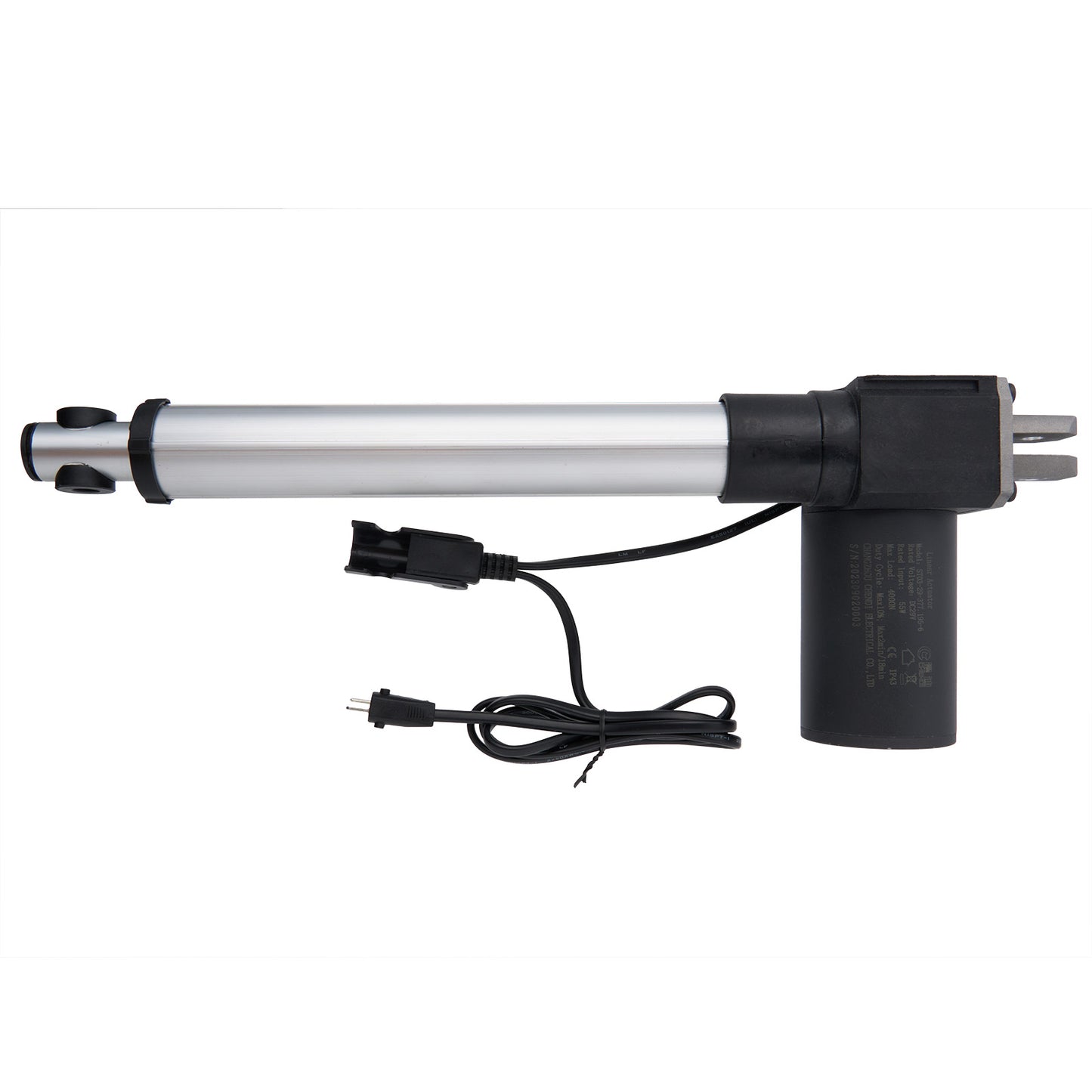 A CHENDI linear actuator for recliner or lift chair, showing the actuator body, cables, and plugs.