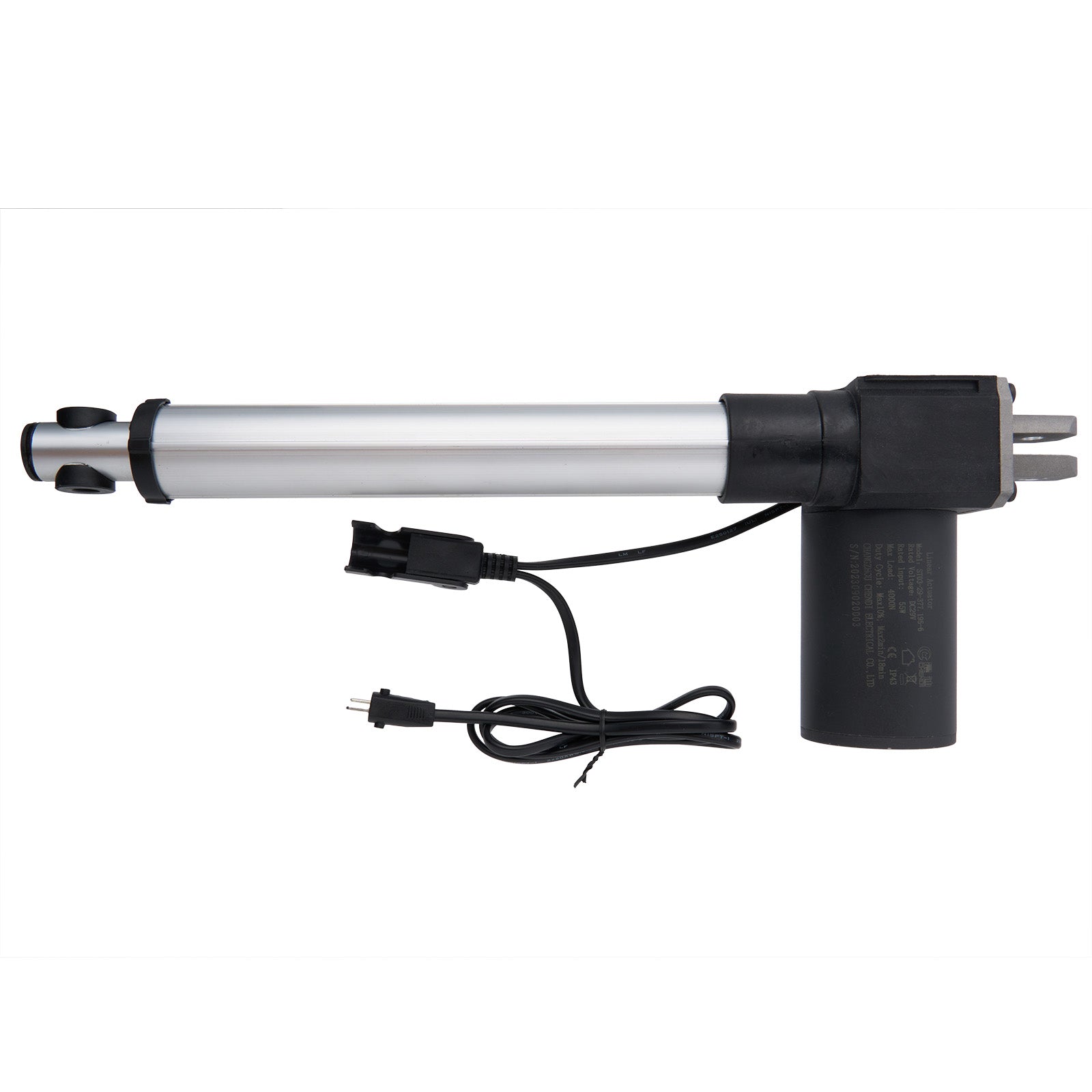 A CHENDI linear actuator for recliner or lift chair, showing the actuator body, cables, and plugs.