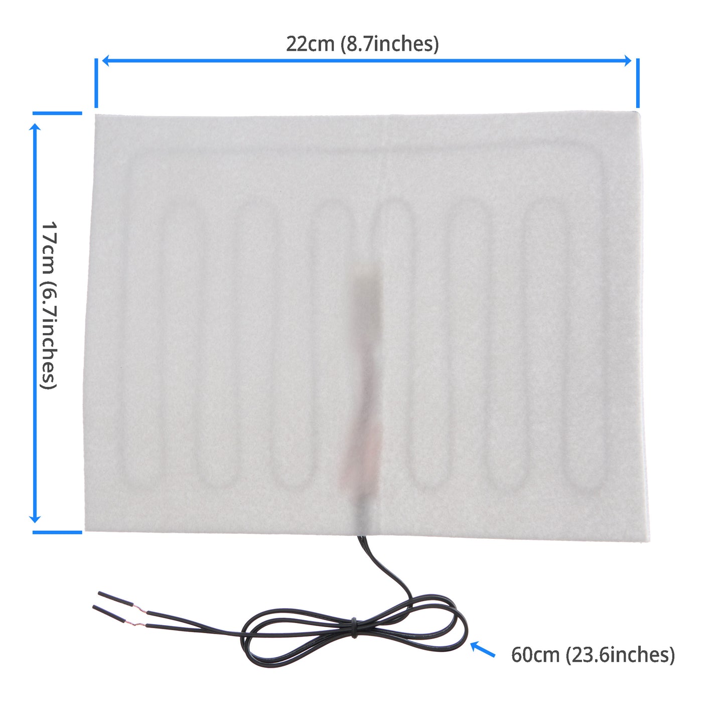 Size of the 12V Heating Pad for Power Recliner Lift Chairs