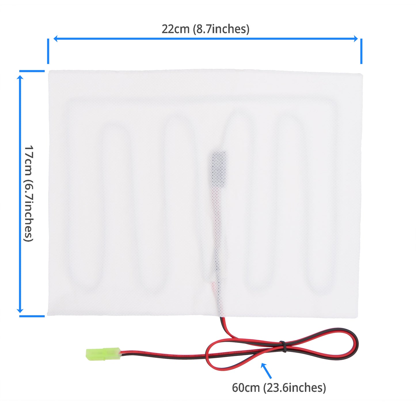 Size of the 29V Heating Pad for Power Recliner Lift Chairs