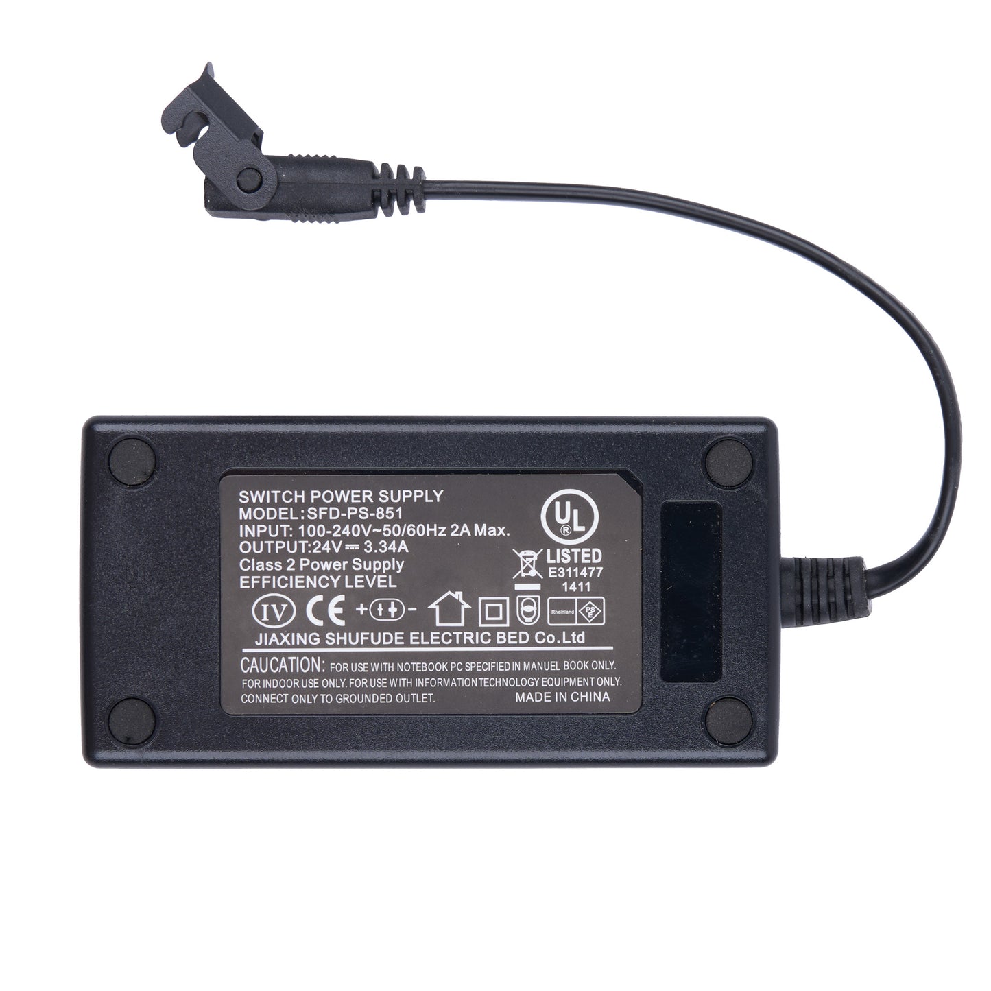 SFD-PS-851 24V 3.34A Power Adapter for Recliner and Adjustable Bed Base.