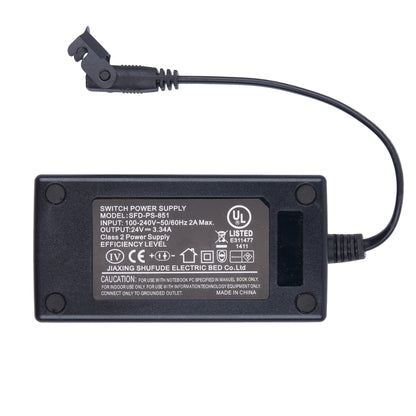 SFD-PS-851 24V 3.34A Power Adapter for Recliner and Adjustable Bed Base.