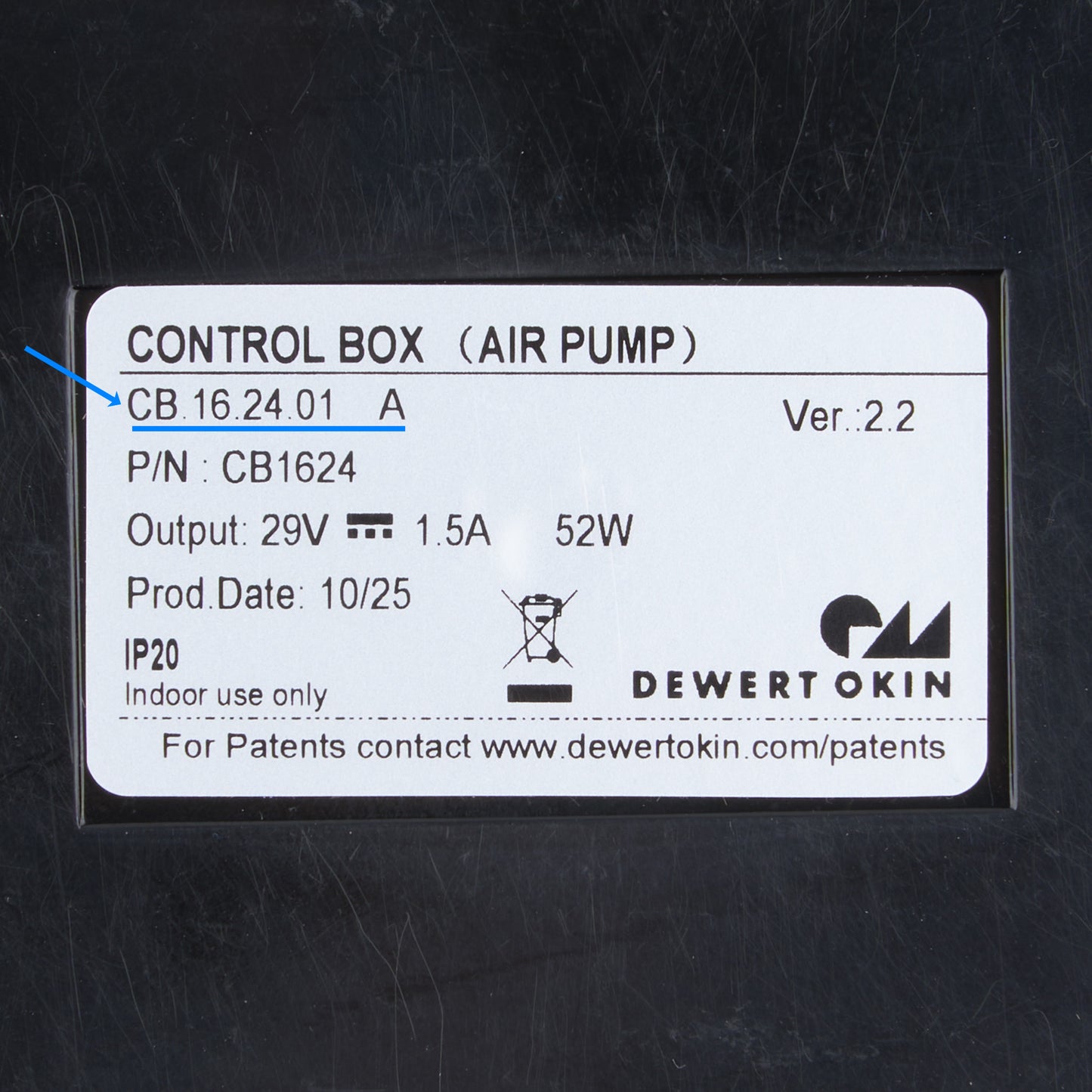OKIN CB.16.24.01 A Control Box with Air Pump