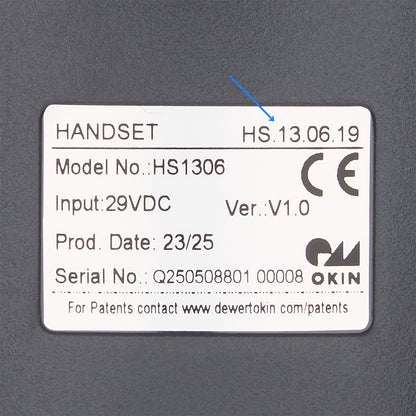 OKIN HS.13.06.19 6-Button 7-pin Remote Handset 