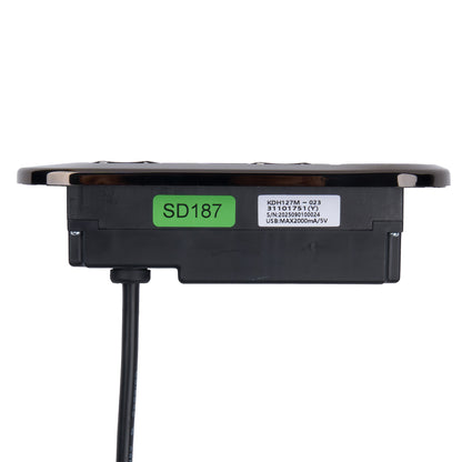 Kaidi KDH127M-023 5-Button Recliner Switch with 2 Connectors and USB Charging Port