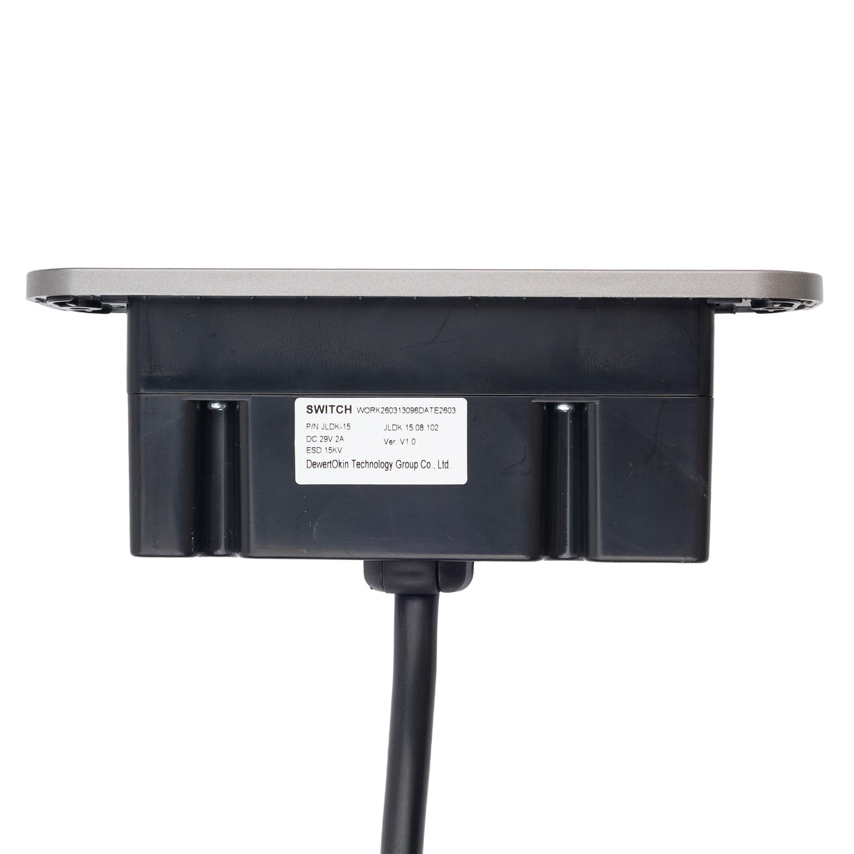 Top view of OKIN JLDK.15.08.102 6-Button 7-Pin Switch 