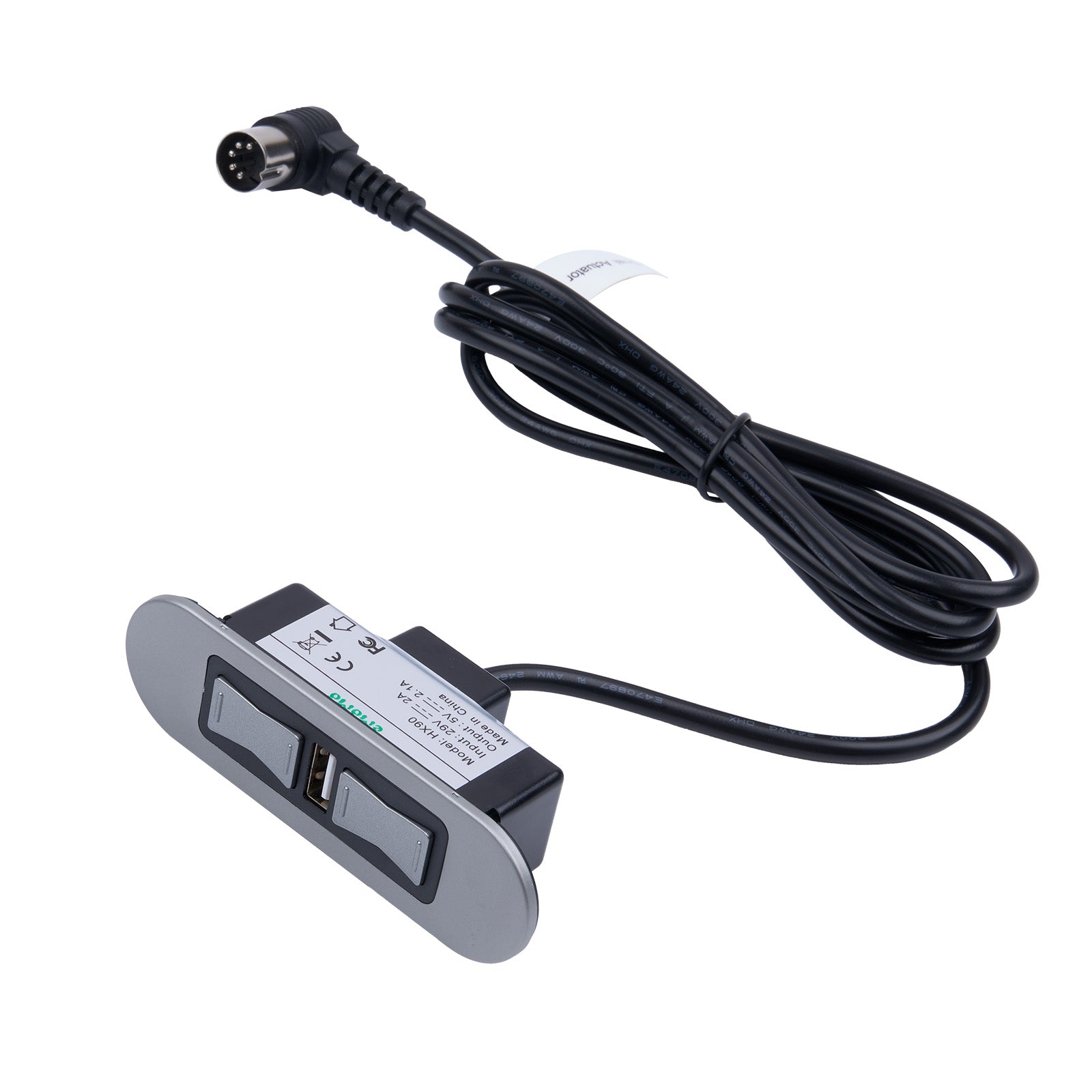 eMoMo HX90BU 4 Button 5 Pin Switch for Recliner/Lift Chairs with USB HX90BBU compatible
