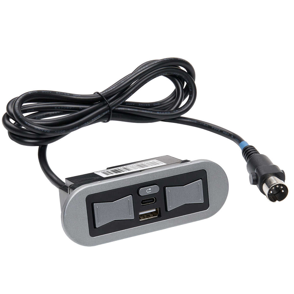eMoMo HX90HU2N 5 Button Switch with Type A+C USB Ports and 5-Pin Plug