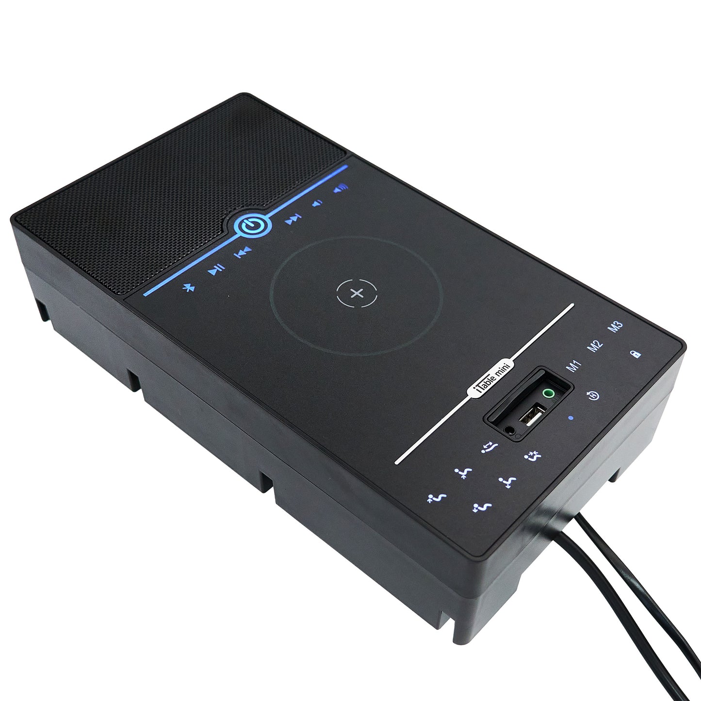 eMoMo Mini4TR iTable Touch Control Panel with Bluetooth, USB & Wireless Charger, and Speaker