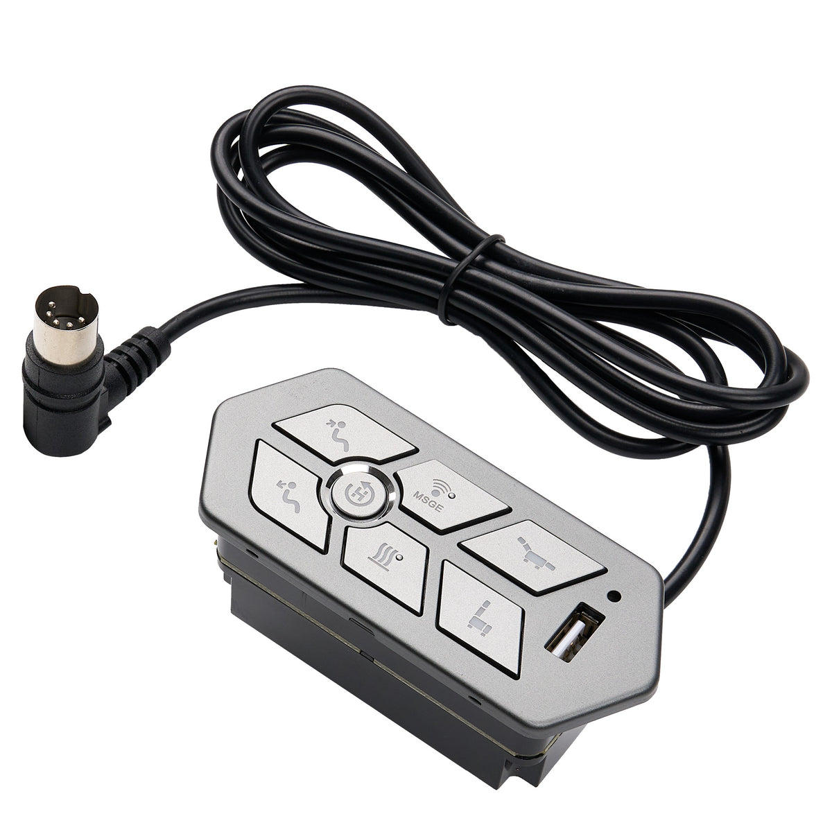 eMoMo TRG24HRRLVA 7-Button Control Switch with USB Voice Control and Right-Angle 5-Pin Connector