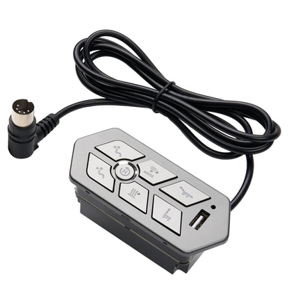 eMoMo TRG24HRRLVA 7-Button Control Switch with USB Voice Control and Right-Angle 5-Pin Connector