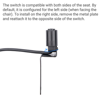 DL-SK-127-1-001-L 2-Button Switch Controller for Armless Middle Seat Recliner Sectional