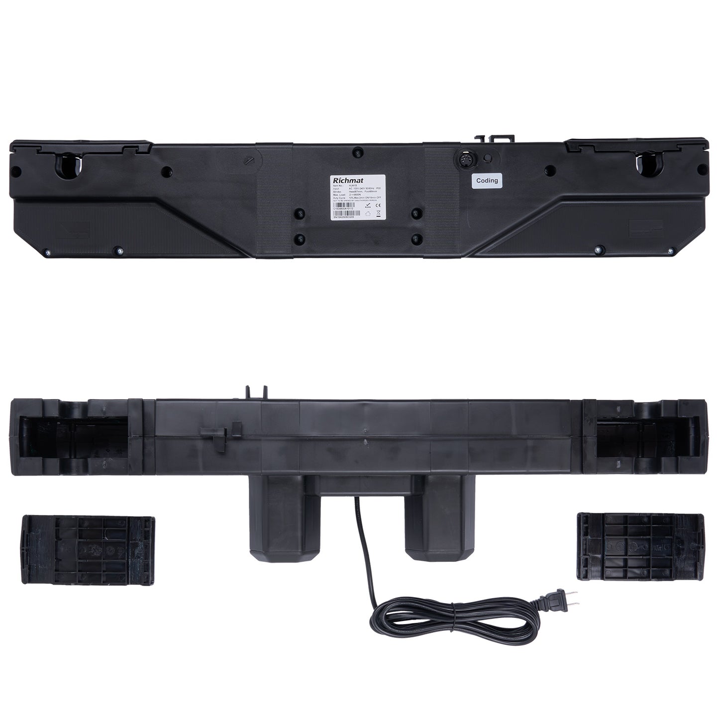 Richmat HJA1S Dual Motor Linear Actuator for Adjustable Beds & Hospital Beds with Wired/Wireless Remotes