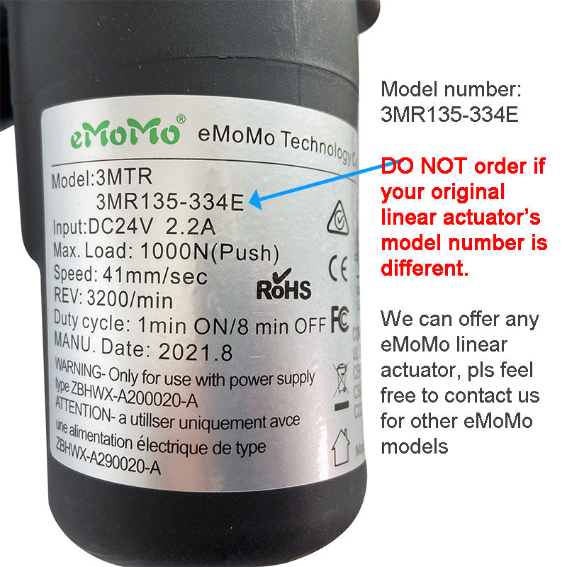 eMoMO 3MTR 3MR135-334E Linear Actuator