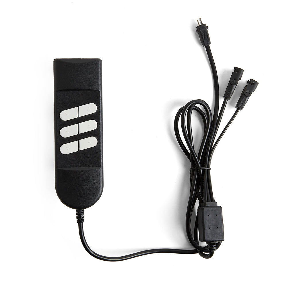 Replacement Remote Controller for Recliners with Two 2-Pin Motors (6-Button, 3 x 2-Pin Plugs)