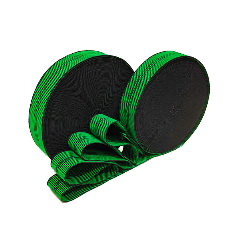Flat Elastic Band for Sewing 1/4 x 33 Yards Dark Green Braided Stretch  Strap