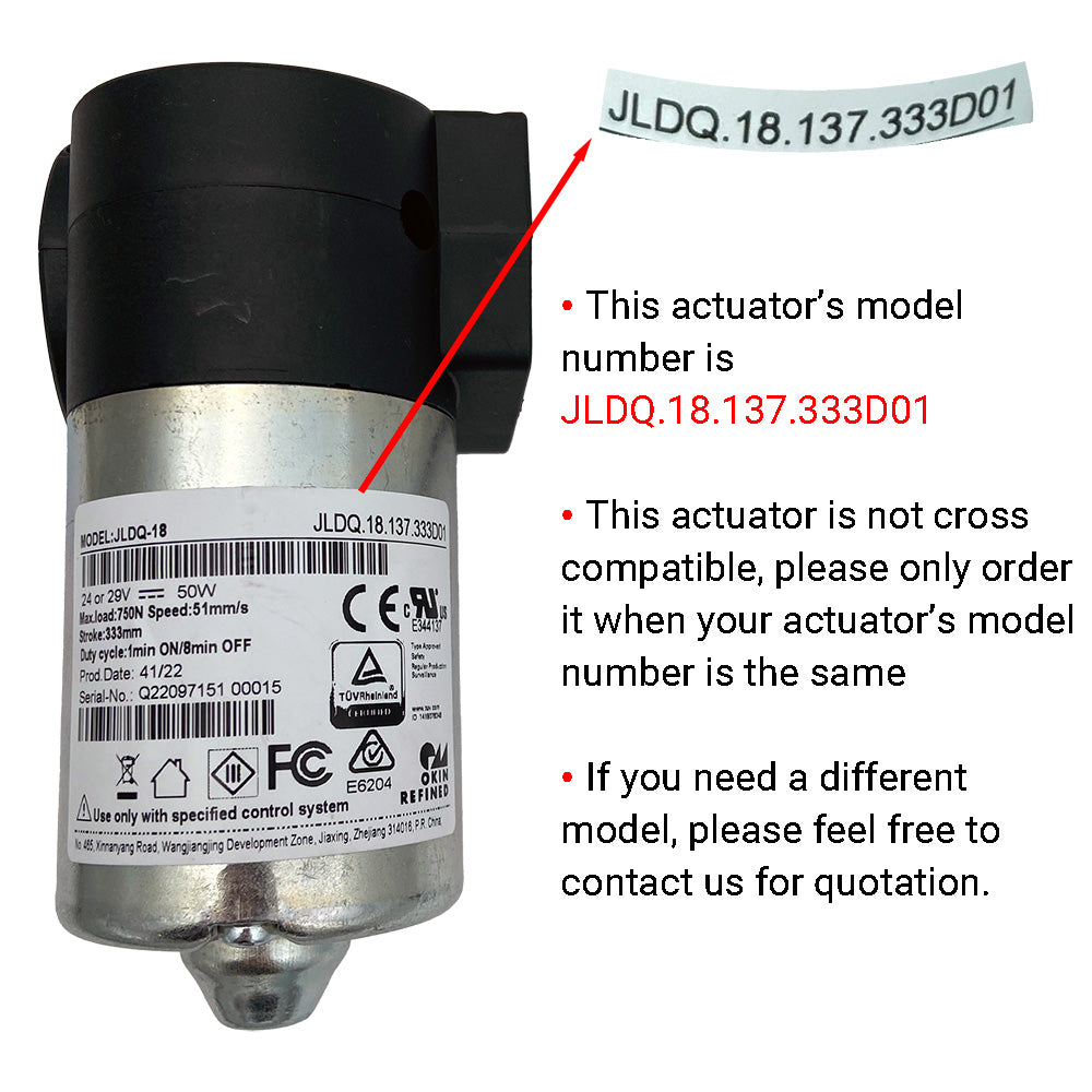 OKIN JLDQ.18.137.333D01 Linear Actuator Motor Assembly