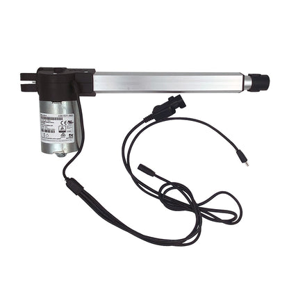 OKIN linear actuator motor assembly with 3 plugs, including a 5 pin female, 2 pin female, and 2 pin male plug.