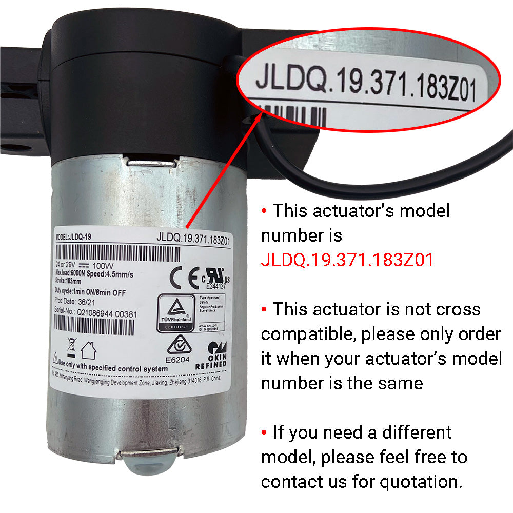 OKIN JLDQ.19.371.183Z01 Linear Actuator Motor Assembly