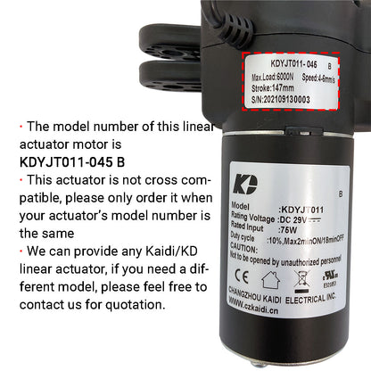 Kaidi KDYJT011-045 B Linear Actuator Motor Assembly