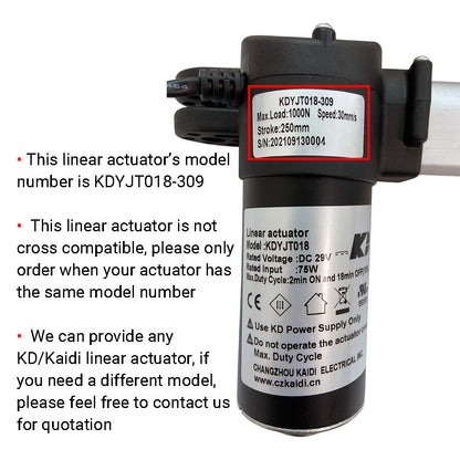 Kaidi KDYJT018-309 Linear Actuator Motor Assembly