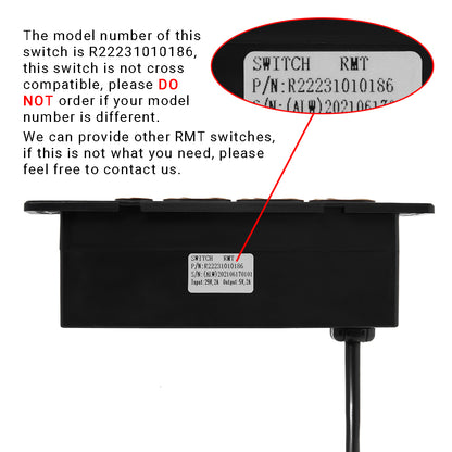 RMT R22231010186 Recliner Side Switch 7 Button with USB DL-SK-083-D2-02 Compatible