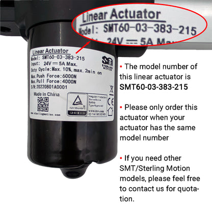 SMT60-03-383-215 Linear Actuator Motor for Recliner